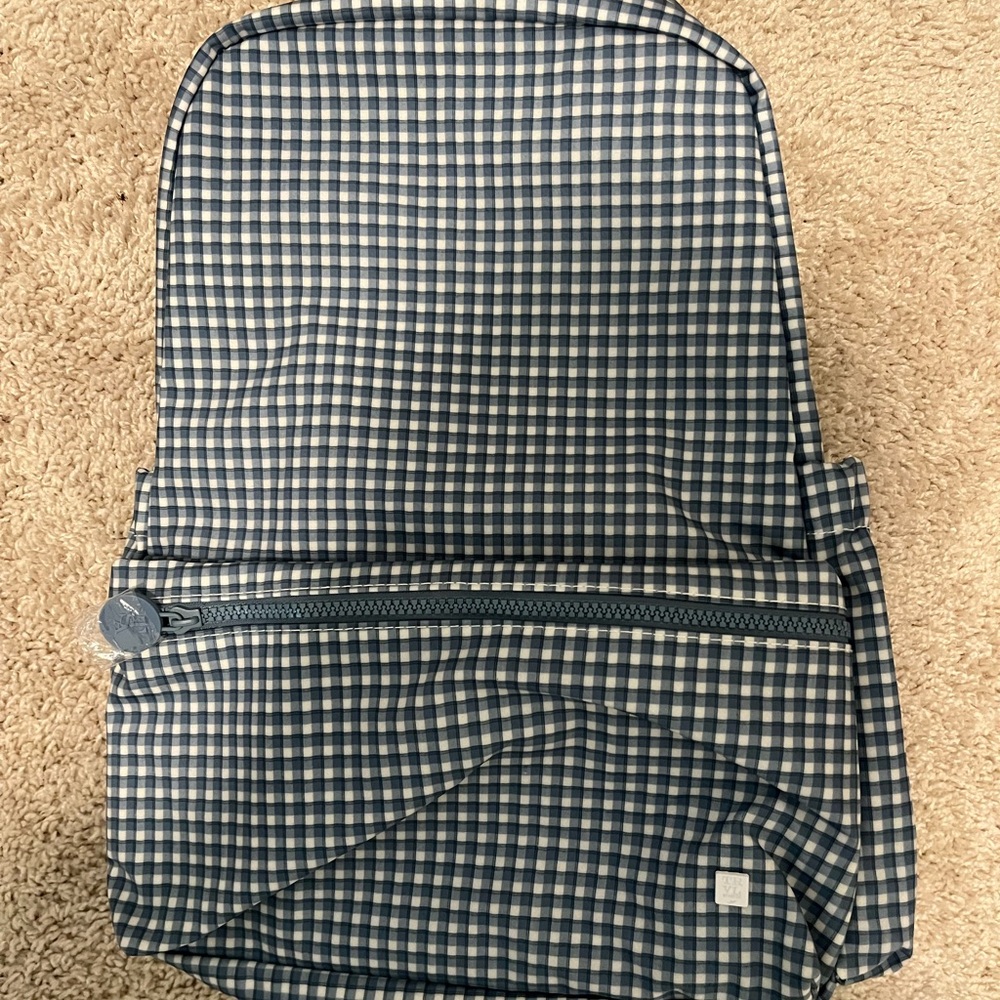 TRVL rodeo check gingham backpack